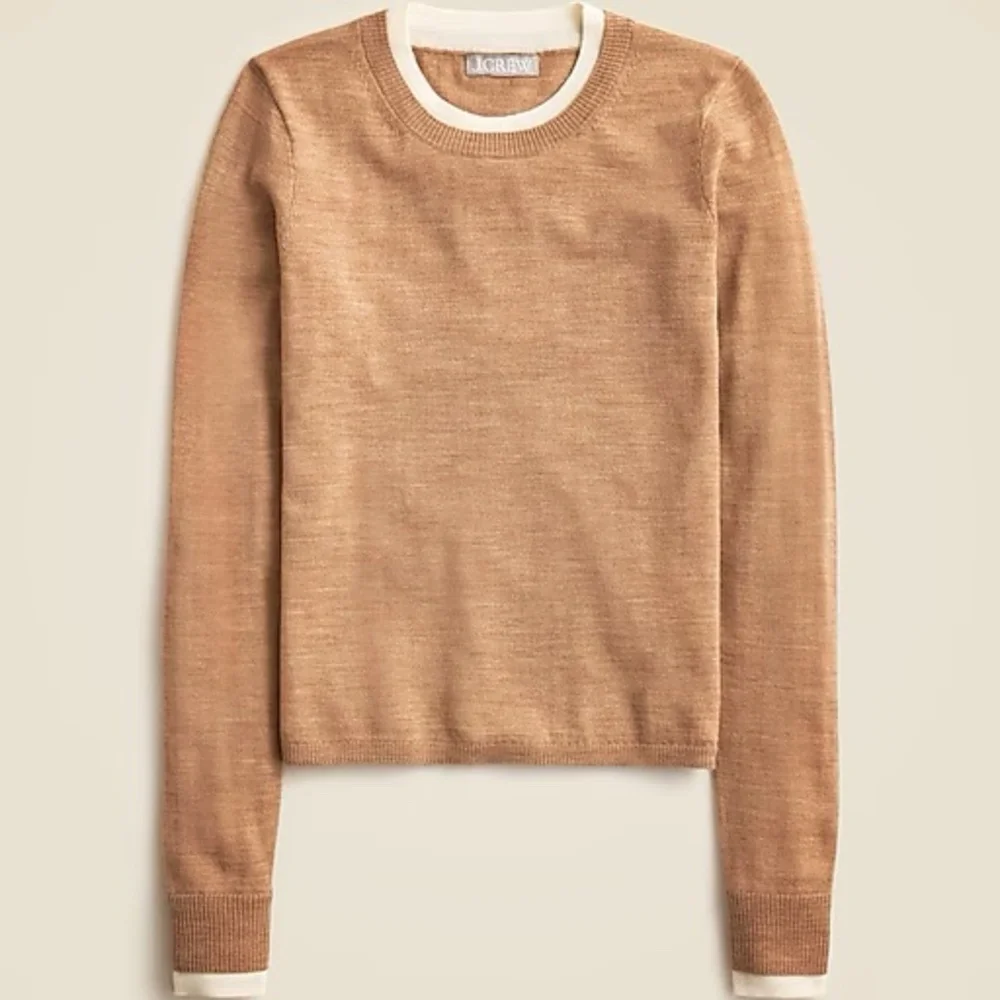 J Crew Carolyn Layered Crewneck Sweater in merino wool M - Picture 3 of 7